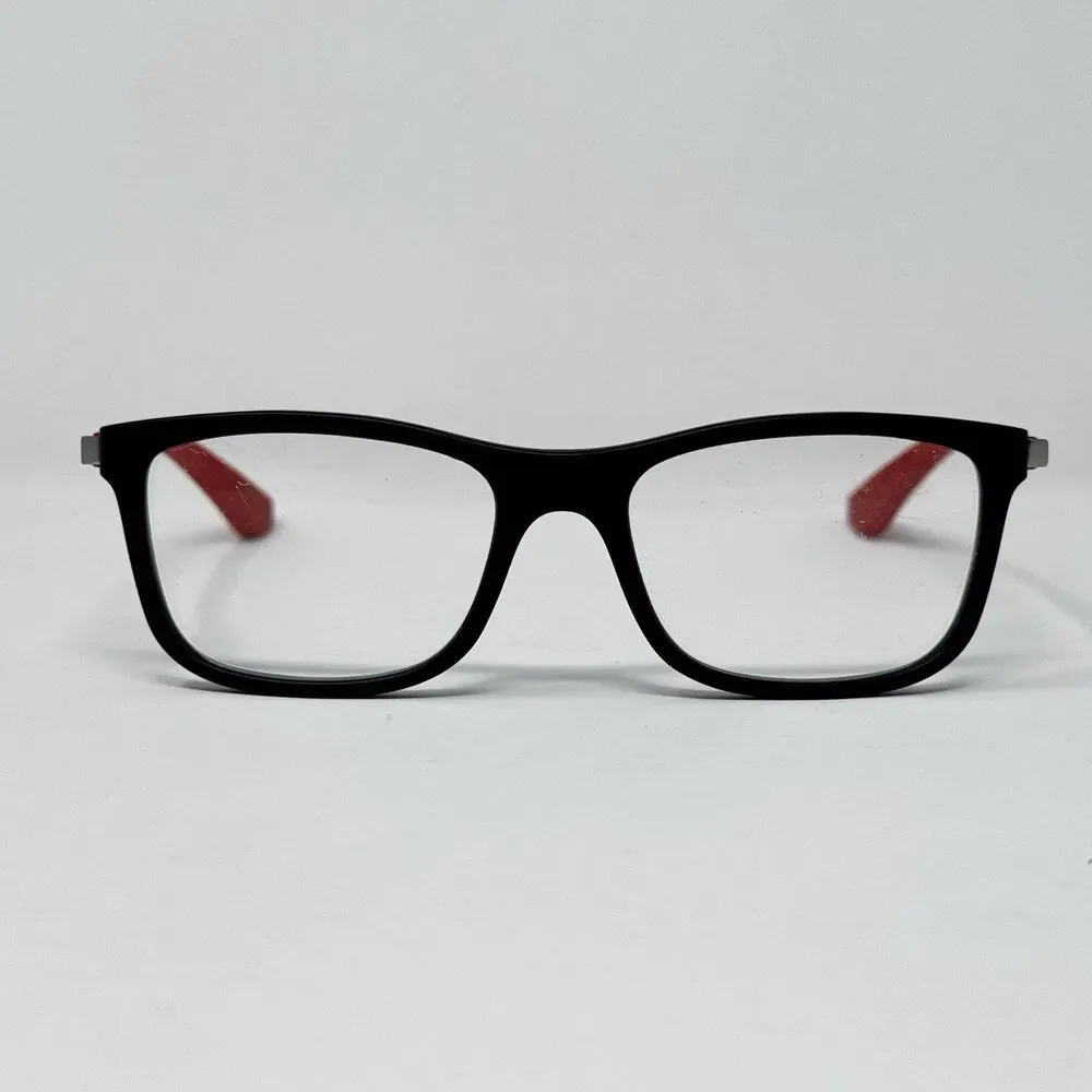 Ray-Ban RB1549 3652 Matte Black Red Eyeglass Frames 48-16-125 Authentic (B)
